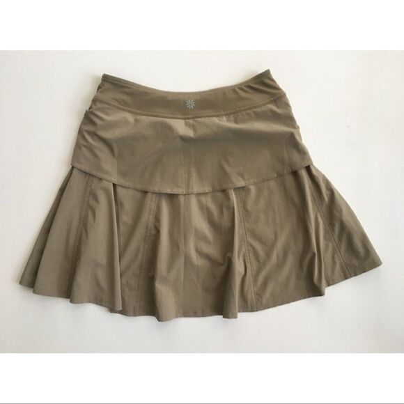 Athleta Wherever Skirt Skort Tan 2 - Picture 3 of 7
